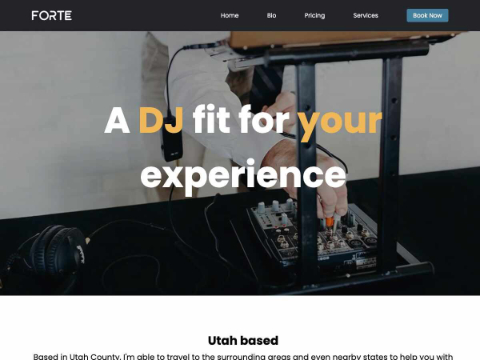 Screenshot of Forte Entertainment